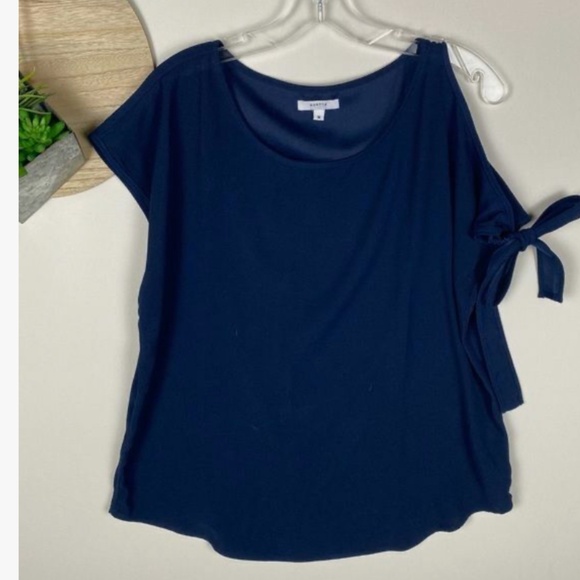 🔷NWOT-STELLA & DOT SIENNA TIE BOW TOP COLD SHOULDER ASYMETRIC🔷 - Picture 6 of 16